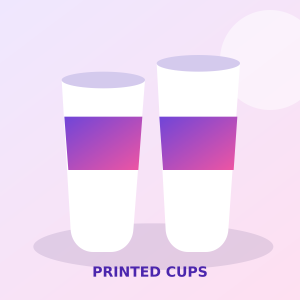 Printed coffee cups